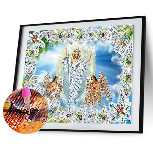 Religion - Special Shaped Drill Diamond Paiting 30*25cm