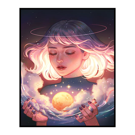 Fantasy Beauty - 11CT Stamped Cross Stitch 40*50CM