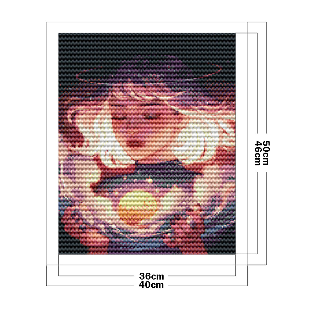 Fantasy Beauty - 11CT Stamped Cross Stitch 40*50CM