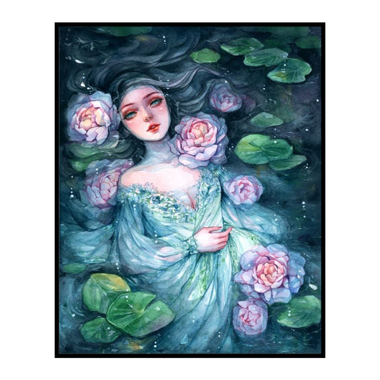 Watercolor Beauty - 11CT Stamped Cross Stitch 40*50CM