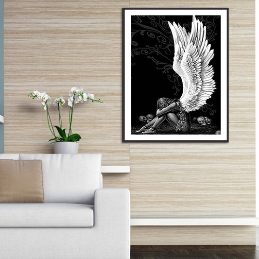 Winged Angel - Full Round Drill Diamond Painting 30*40CM