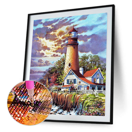 Lighthouse Art - Full Round Drill Diamond Painting 30*40CM