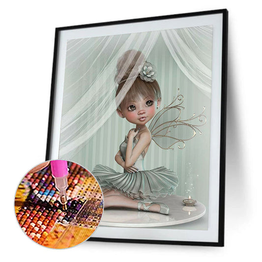 Big Eyes Girl - Full Square Drill Diamond Painting 40*50CM