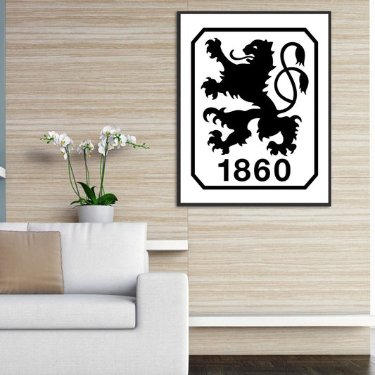 Munich 1860 Team Logo - Full Round Drill Diamond Painting 30*40CM