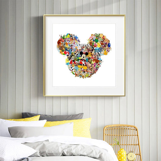 Cartoon Crowd - 11CT Counted Cross Stitch 40*40CM