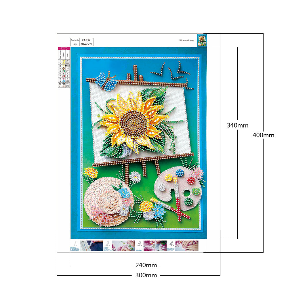 Quilling Paper - Special Shaped Drill Diamond Paiting 30*40CM