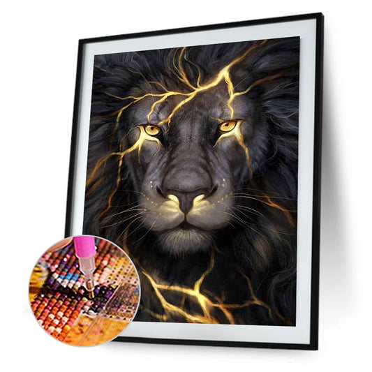 Lion - Full Round Drill Diamond Painting 50*60CM