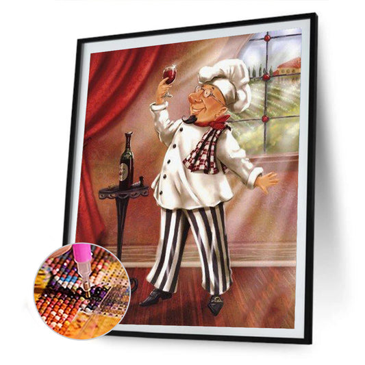 Chef - Full Round Drill Diamond Painting 50*60CM