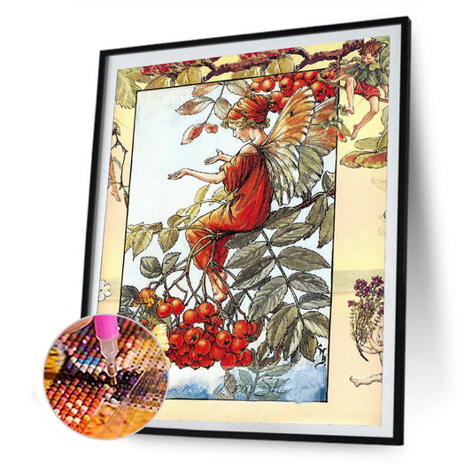 Flower Fairy - Full Round Drill Diamond Painting 30*40CM
