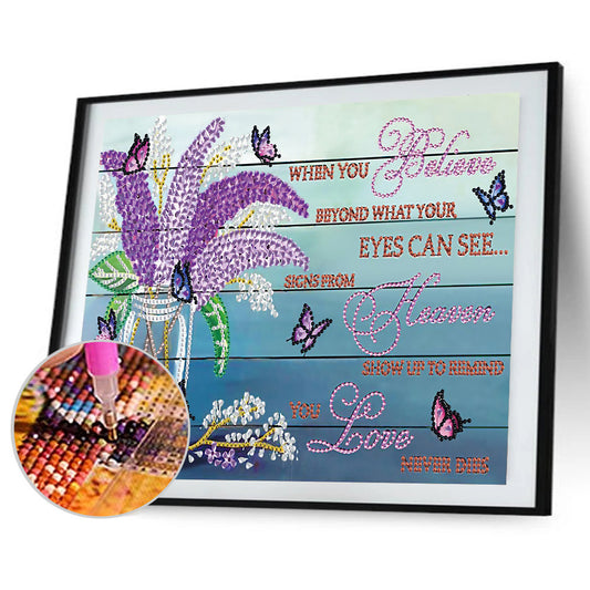 Flowers And Herbs In English - Special Shaped Drill Diamond Paiting 40*30cm