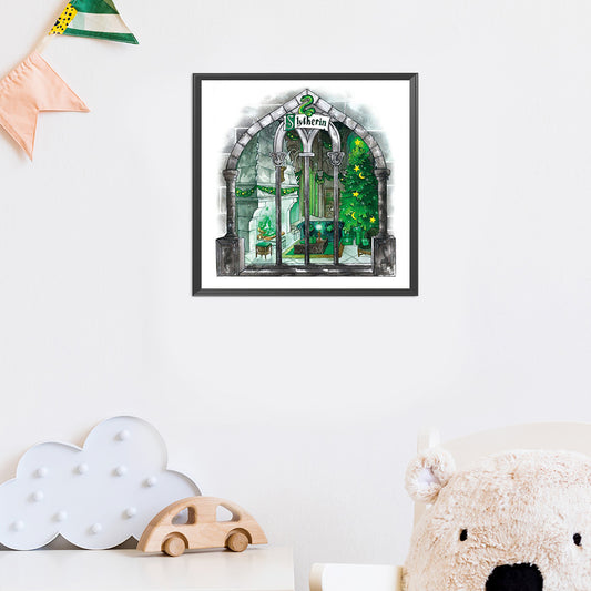 Harry Potter Christmas House - 11CT Counted Cross Stitch 50*50CM