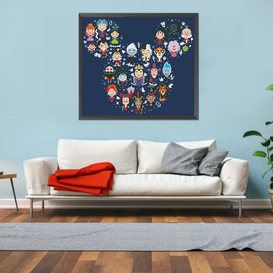 Cartoon Character - 11CT Stamped Cross Stitch 46*51CM