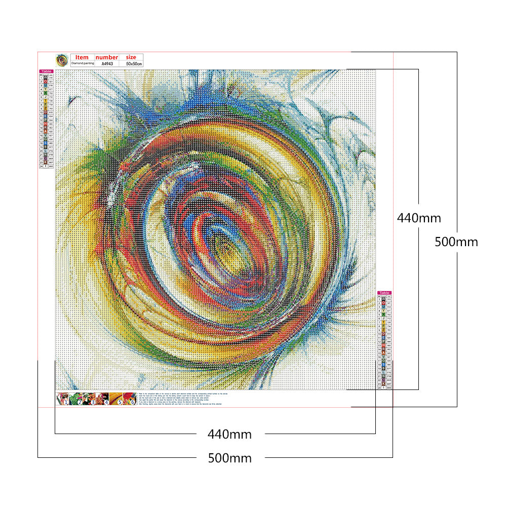 Abstract Pattern - Full Round Drill Diamond Painting 50*50CM