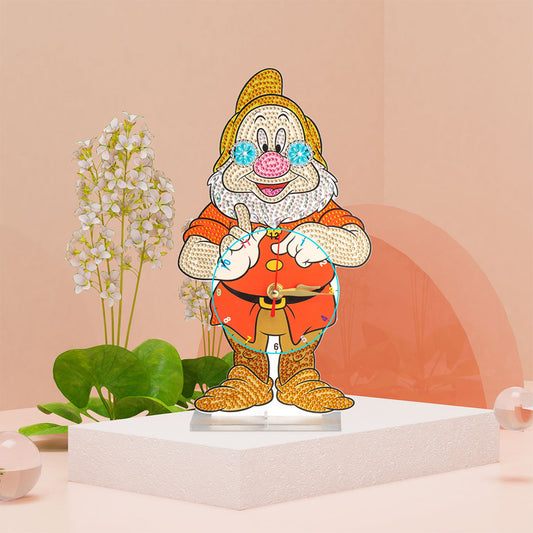 Diamond Painting Acrylic Clock 5D DIY Round Special Shaped Drill Mosaic Kit