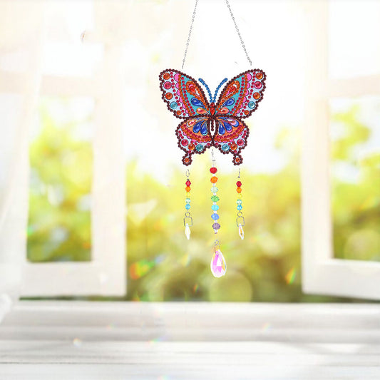 Animal DIY Diamond Painting Light Catcher Prism Hanging Crystal Wind Chime