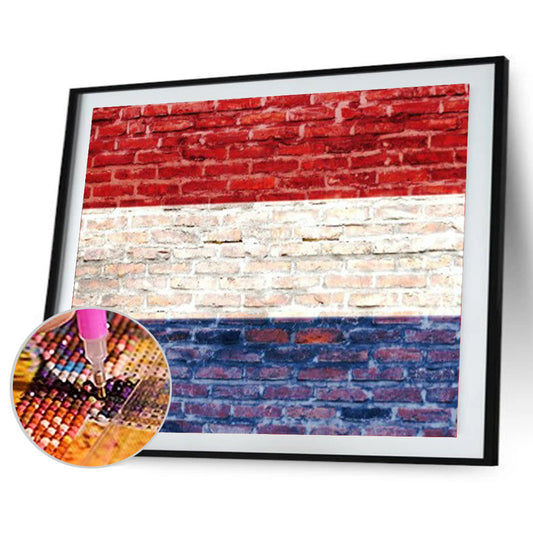 National Flag - Full Round Drill Diamond Painting 40*30CM