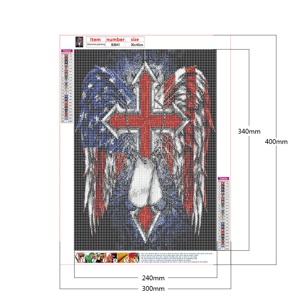 Independence Day - Full Round Drill Diamond Painting 30*40CM