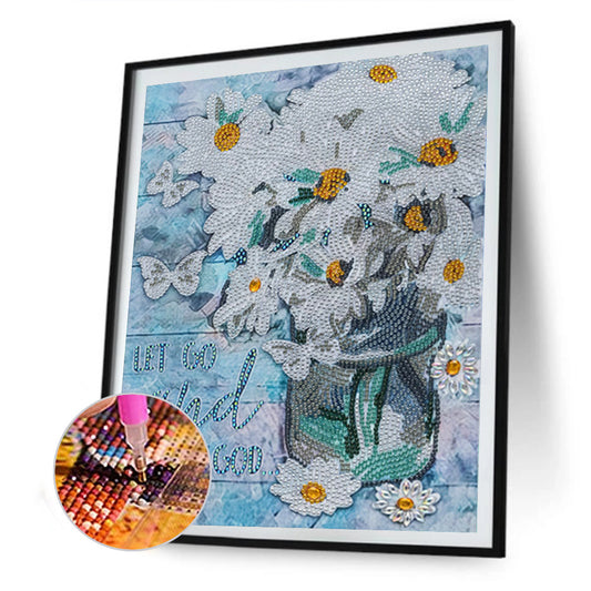 Butterfly Vase - Special Shaped Drill Diamond Paiting 30*40CM