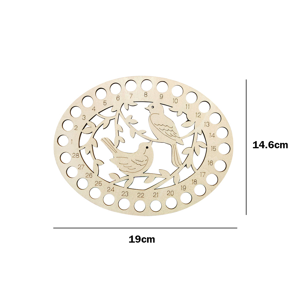 Wooden Bird Embroidery Floss Organizer Cross Stitch Thread Holder Storage