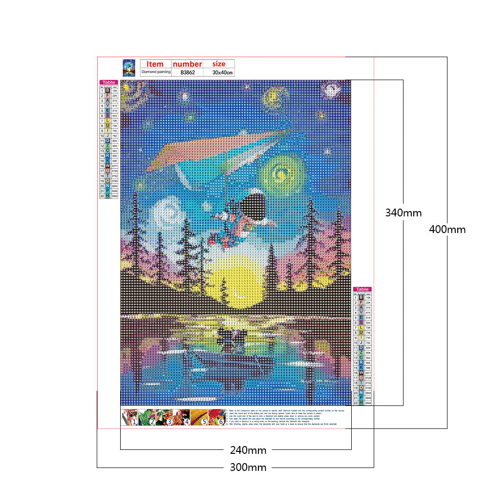 Galaxy Star Series - Full Round Drill Diamond Painting 30*40CM