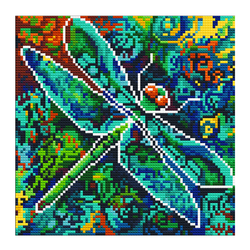 Dragonfly - Full Round Drill Diamond Painting 30*30CM