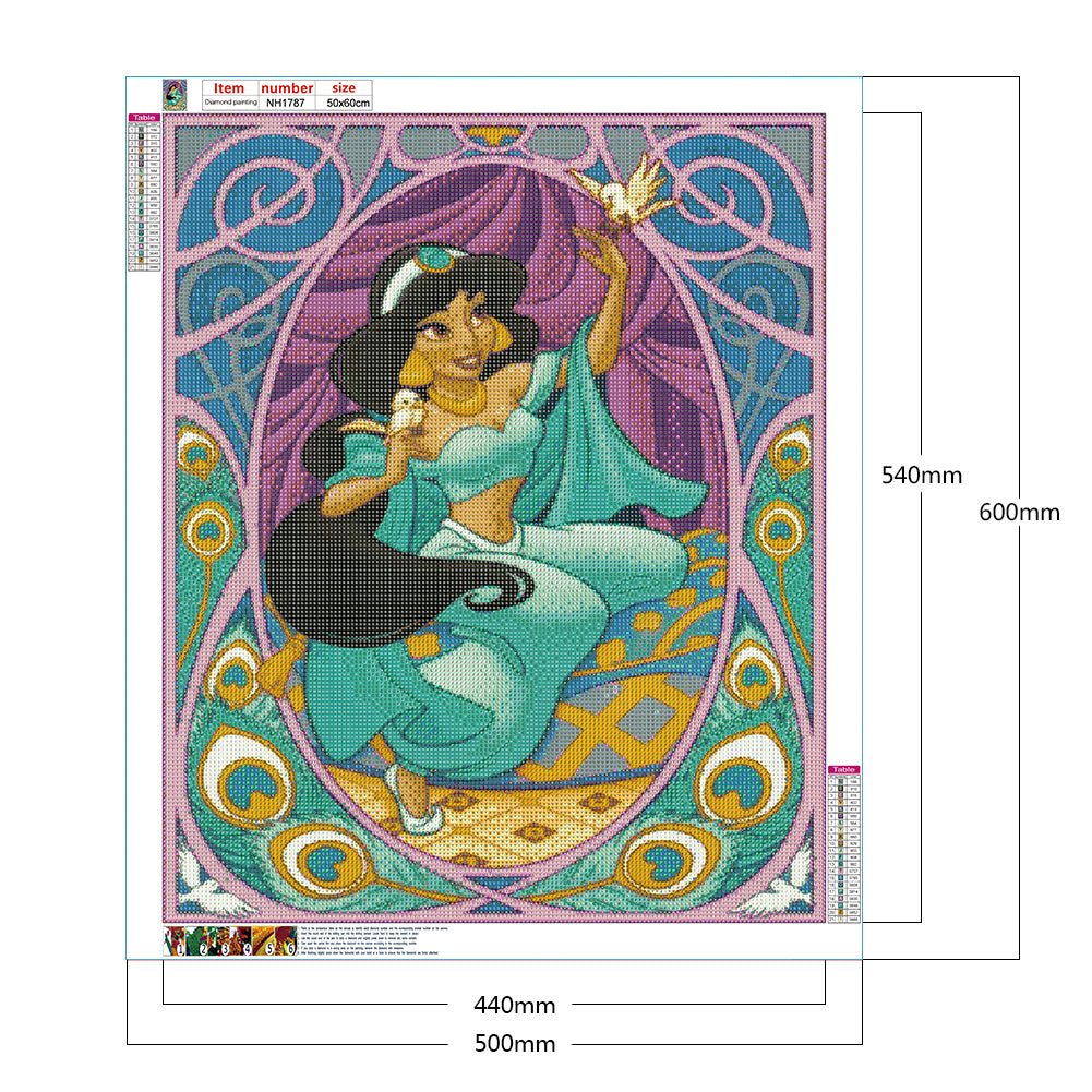 Disney Princess - Full Round Drill Diamond Painting 50*60CM