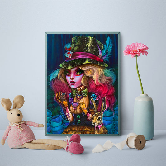 Gothic Woman - Full Round Drill Diamond Painting 50*60CM