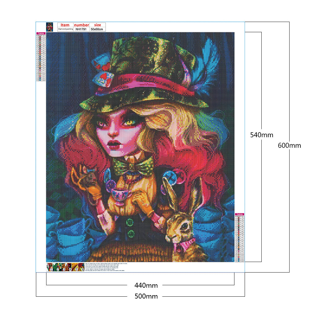 Gothic Woman - Full Round Drill Diamond Painting 50*60CM