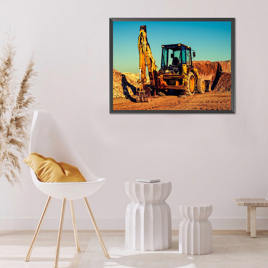 Excavator - Full Round Drill Diamond Painting 40*30CM