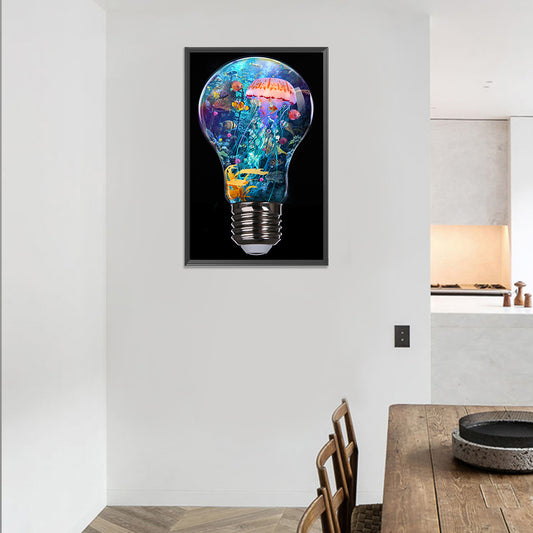 Bulb Ocean - Full Round Drill Diamond Painting 30*50CM