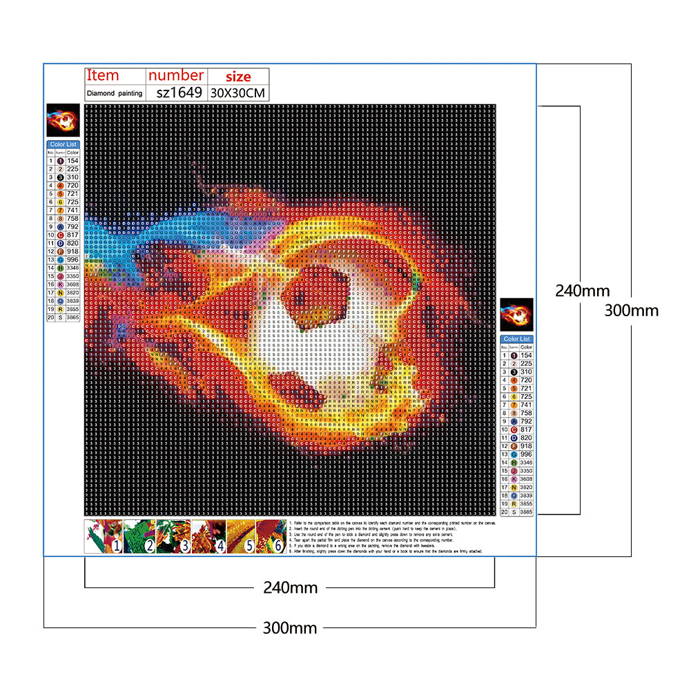 Football 30*30CM(Canvas) Full Round Drill Diamond Painting