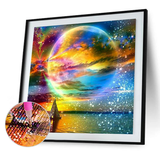 Beautiful Water Polo Scenery 30*30CM(Canvas) Full Round Drill Diamond Painting