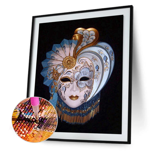 Mask 40*50CM(Canvas) Full Round Drill Diamond Painting