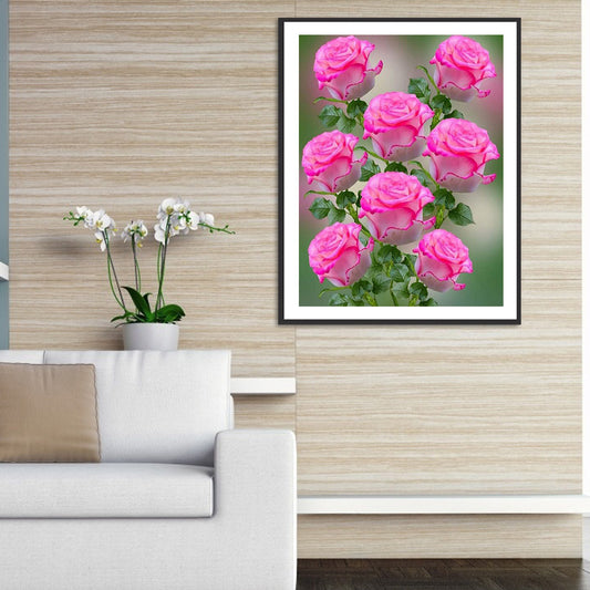 Flowers 30*40CM(Canvas) Full Round Drill Diamond Painting