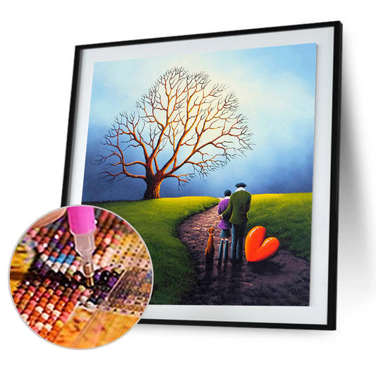 World Of Two People 40*40CM(Canvas) Full Round Drill Diamond Painting