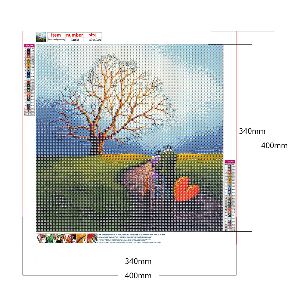 World Of Two People 40*40CM(Canvas) Full Round Drill Diamond Painting