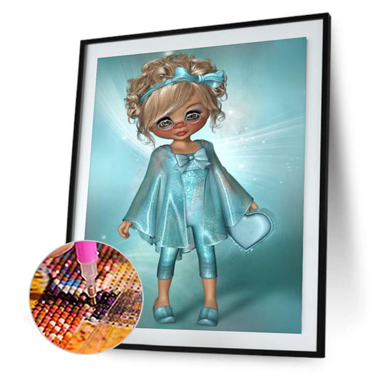 Big Eyes Girl 30*40CM(Canvas) Full Square Drill Diamond Painting