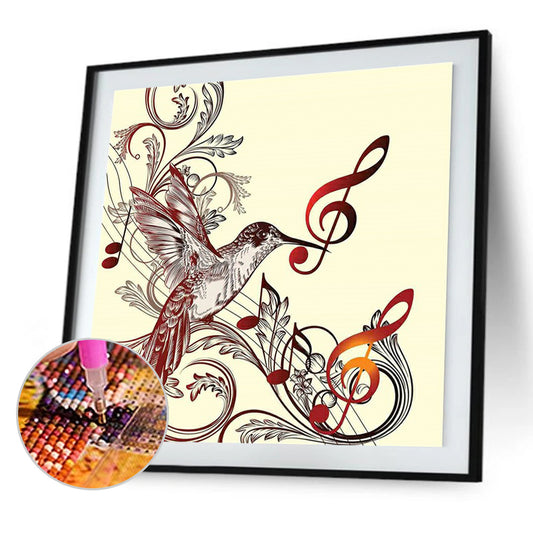 Musical Note 30*30CM(Canvas) Full Round Drill Diamond Painting