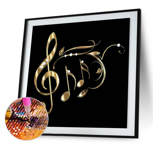 Musical Note 30*30CM(Canvas) Full Round Drill Diamond Painting