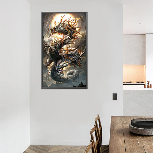Dragon 40*70CM(Canvas) Full Round Drill Diamond Painting