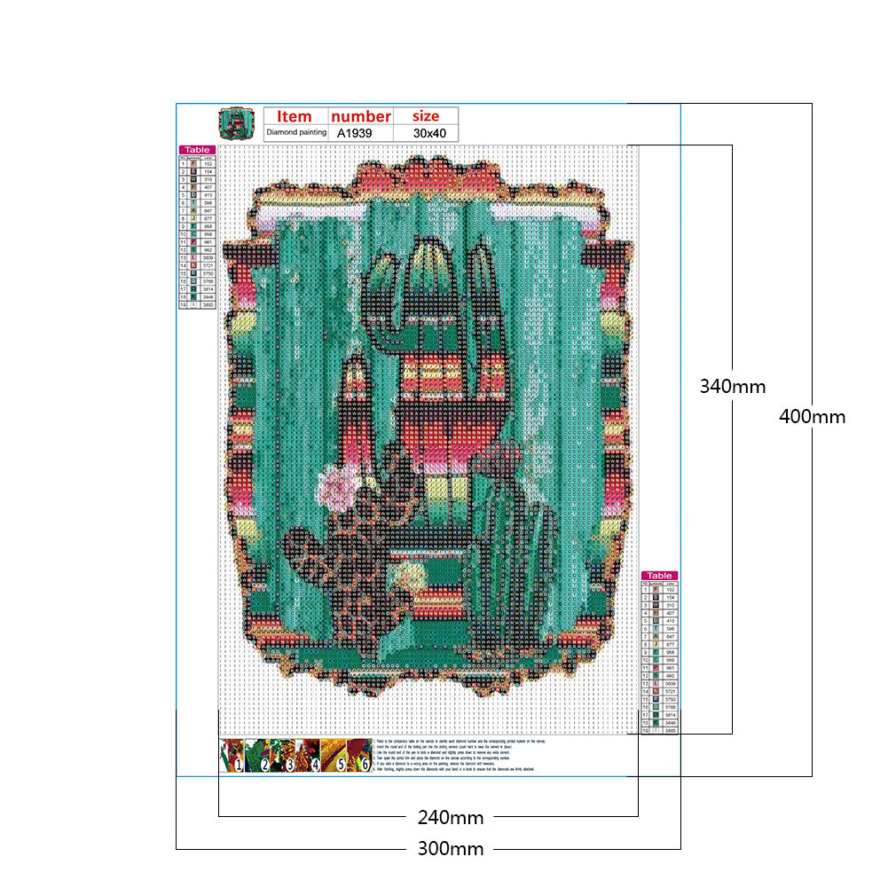 Cactus 30*40CM(Canvas) Full Round Drill Diamond Painting