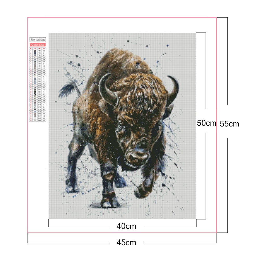 Bull 40*50CM(Canvas) Full Square Drill Diamond Painting