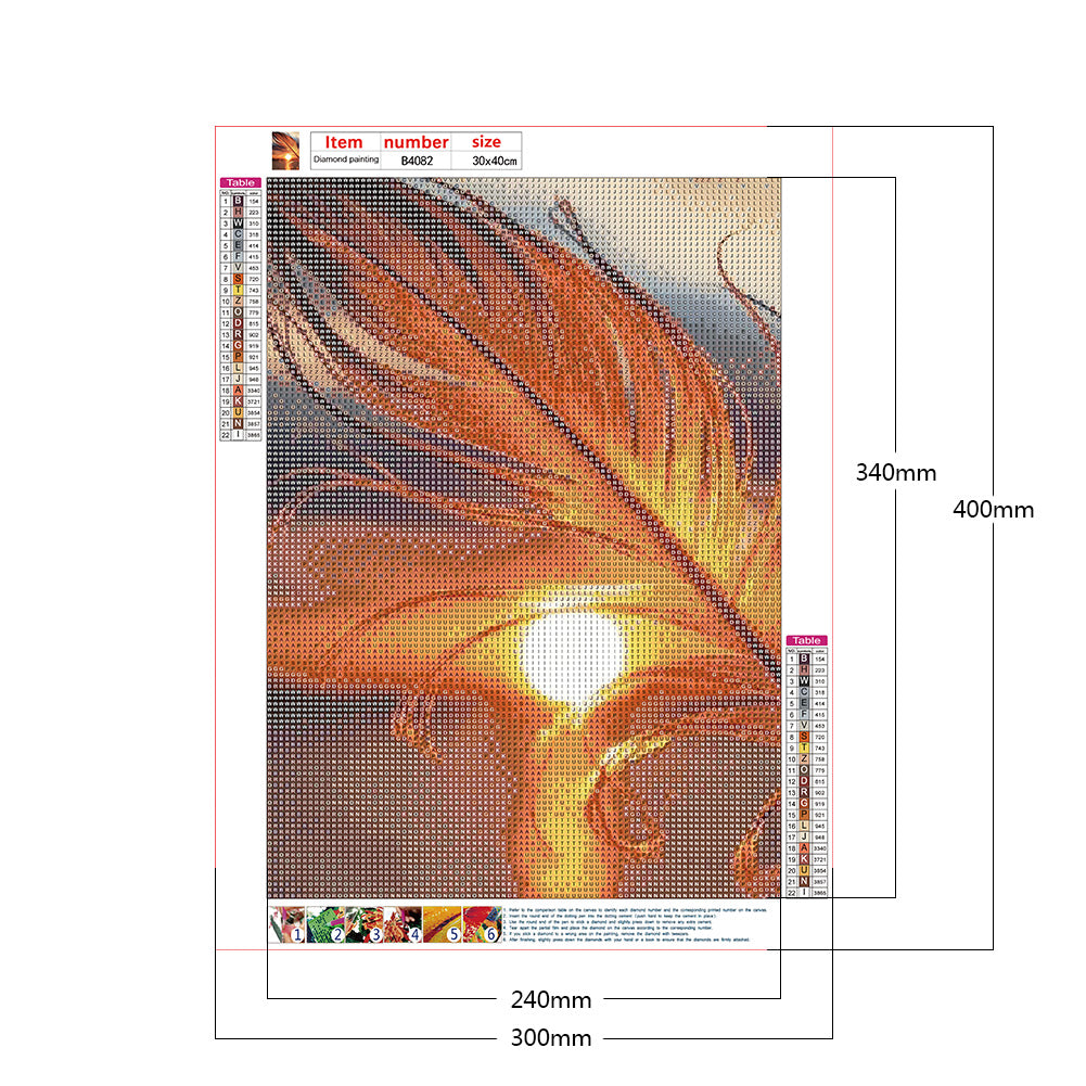 Sunset Feather 30*40CM(Canvas) Full Round Drill Diamond Painting