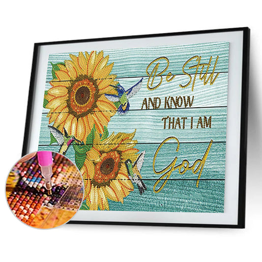 English 40*30CM(Canvas) Special Shaped Drill Diamond Paiting