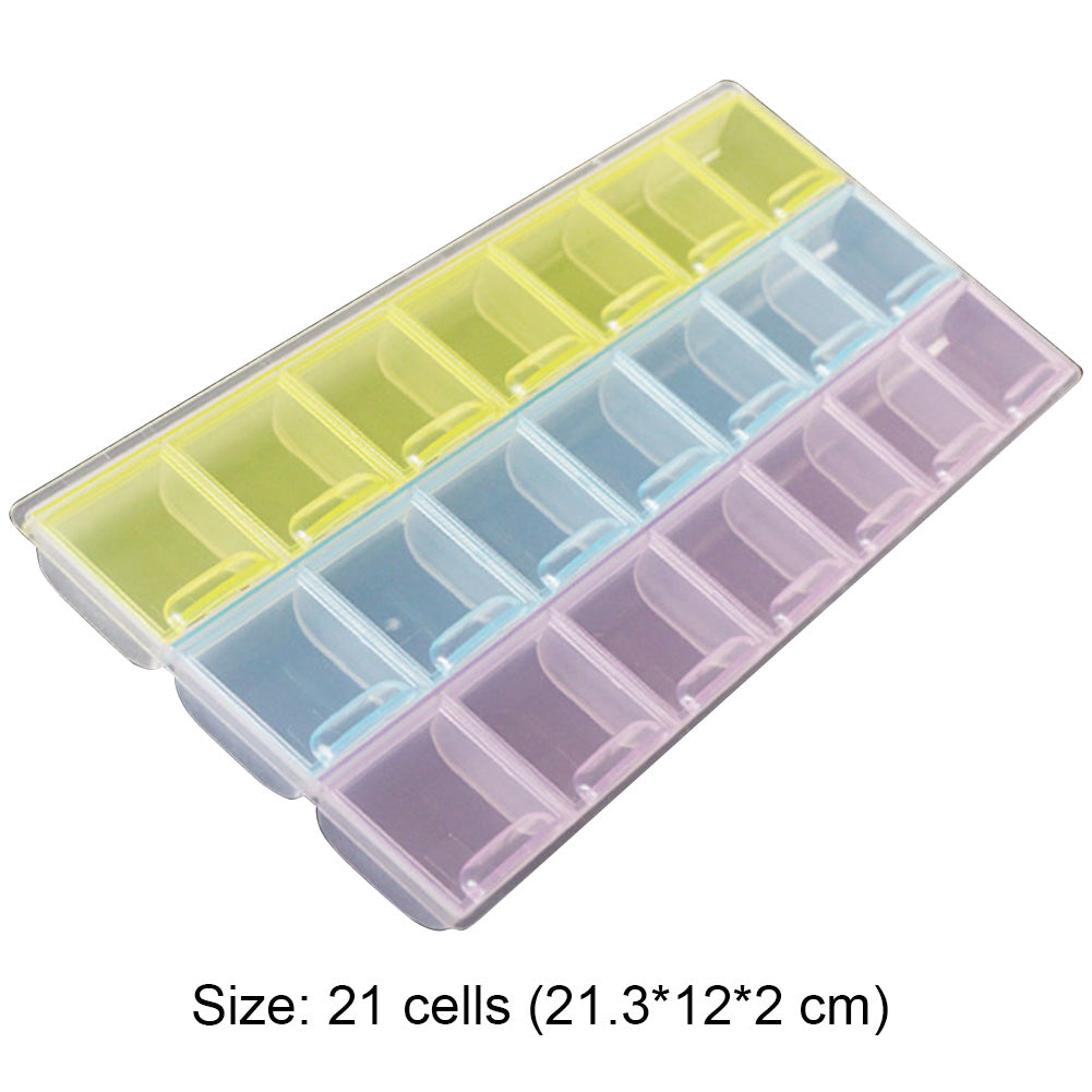 Nail Art Storage Box Diamond Painting Crystal Beads Organizer Holder Case