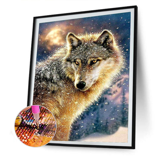 Wolf - Full Round Drill Diamond Painting 30*40CM