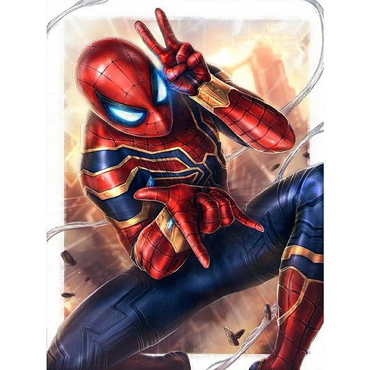 Spiderman 30*40CM(Canvas) Full Round Drill Diamond Painting