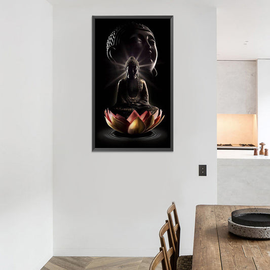 Buddha'S Light Shines 40*70CM(Canvas) Full Round Drill Diamond Painting