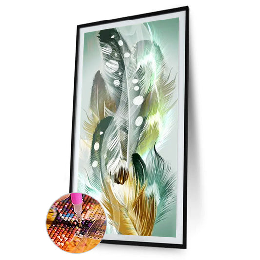 Feather 40*80CM(Canvas) Full Round Drill Diamond Painting