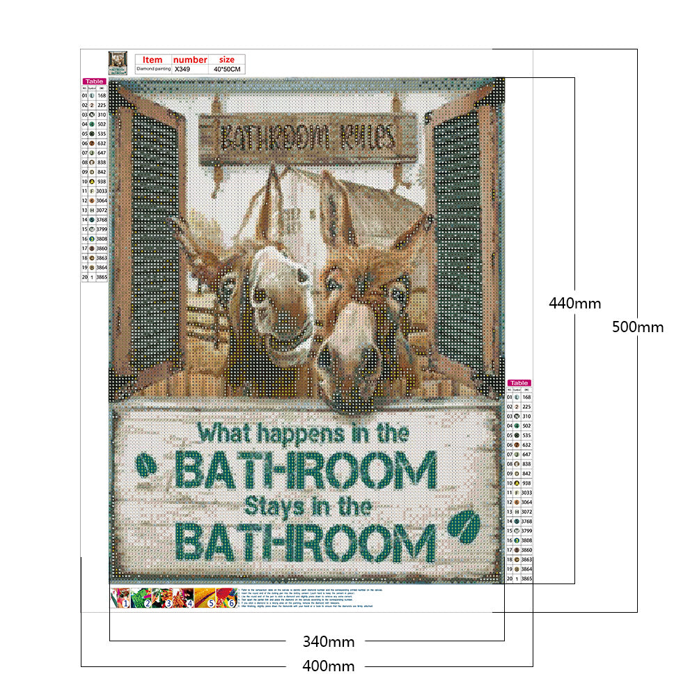 Donkey In Fence - Full Round Drill Diamond Painting 40*50CM